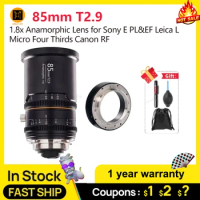 GREAT JOY LENS 85mm T2.9 1.8x Anamorphic Lens for Sony E PL&amp;EF Leica L Micro Four Thirds Canon RF