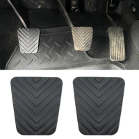2x Rubber Brake Clutch Pedal Pad Cover For Hyundai Accent Elantra Sonata Tucson i20 i30 Mitsubishi Pajero Montero Lancer EVO Car