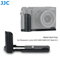 JJC DMW-HGR2 Metal Hand Grip Camera Grip Tripod Quick Release L Plate Bracket for Panasonic Lumix GX9 GX85 GX80 GX7 Mark III II