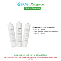 Combo 3 Lõi Lọc Thô 123 HU Kangaroo Undersink cho Model Máy KG100HU, KG100HU+, KG100MED, KG100EED, K