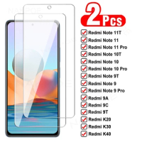 2pcs 999D Protection Glass For Xiaomi Redmi Note 9 10 11 Pro 10T 11T Tempered Screen Protector Redmi 9A 9C 9T K20 K30 K40 Glass