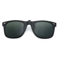 【SUNS】近視專用 偏光 墨綠色 夾片 Polaroid太陽眼鏡/墨鏡 抗UV400(可掀式/防眩光/反光)