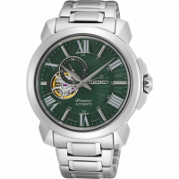 SEIKO精工 Premier 開芯羅馬機械腕錶(SSA419J1/4R39-00S0G)-綠 ˍSK040
