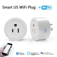 WiFi smart American standard socket 10A Cozylife app remote bidirectional control can be timed with Alexa Google home control
