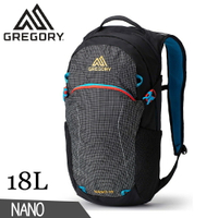 【GREGORY 美國 18L NANO多功能登山背包《科技黑》】111498/雙肩背包/後背包/電腦包/旅行/自行車