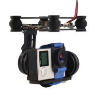 FPV 2 Axle Brushless Gimbal With Controller For Rc Drone Phantom GoPro 3 4 Dropship