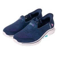 【SKECHERS】女鞋 健走系列 瞬穿舒適科技 GO WALK 7 粉紅絲帶限定款 寬楦款(125255WNVMT)
