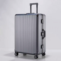 Navy Club Navy Club Koper 28 Inch Frame Aluminium Skyline Koper Bagasi Hardcase PC TSA Lock 4 Roda P