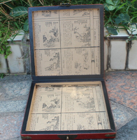 復古首飾盒仿古皮盒仿古包裝盒6寸7寸羅盤盒精美木盒高檔羅經盒