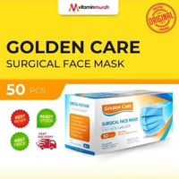 MASKER GOLDEN CARE 3 PLY WITH EARLOOP BFE 99 % 1 BOX ISI 50 PCS 1 BOX ISI 50 PCS