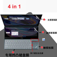 For ASUS ZenBook Duo UX481 UX481FL UX481F UX482 UX482EA UX482EG UX482E 14'' laptop Keyboard Cover skin Screen Protector TouchPad