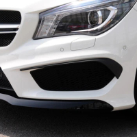 For Mercedes Benz CLA Class C117 2013-2015 AMG Line CLA180 200 220 Front Bumper Trim Cover Stickers Flag Accessories Car Styling