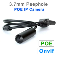 SMTKEY 1080P Peephole 48V POE IP Camera onvif 3.7mm Mini Camera for Onvif POE NVR system