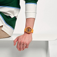 Swatch BIG BOLD系列手錶FRESH ORANGE 鮮橙(47mm)