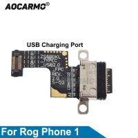 Aocarmo Asus ROG Phone 1 I ZS600KL USB Charger Charging Port Dock Flex Cable Replacement Parts