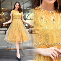 Dress Natalia // Dress Natalan // DRess kekinian Kancing Nyaman Kondangan Pesta Wanita