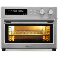 Heating Air Fryer Toaster Oven, Extra Large Countertop Convection Oven 10-in-1 Combo, 6-Slice Toast