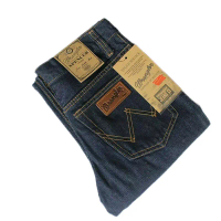 celana panjang Wrangler premium / celana jeans panjang standar hitam terlaris bahan Denim size 28-38