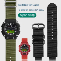 16mm For casio ga900 ga700 GA-110 GA-100 GA-120 Breathable watch strap G-SHOCK nylon watchband Stainless steel buckle Bracelet