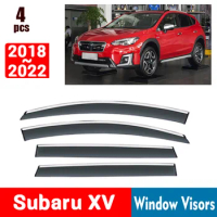 FOR Subaru XV 2018-2022 Window Visors Rain Guard Windows Rain Cover Deflector Awning Shield Vent Guard Shade Cover Trim