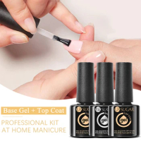 UR SUGAR 7ml Base Gel Top Coat Nails Dehydrator Gel Nail Polish Soak Off UV LED Semi Permanent Functional Gel