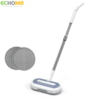 ECHOME Wireless Electric Mop Wet Dry Dual Use Cleaner Sweeping and Mopping Cleaner Hand-Free Automatic Water Spray Mop Machine