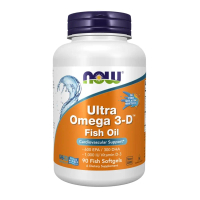 NOW Ultra Omega 3-D™ Fish Oil + 1000IU Vitamin D3 (Fish Gelatin) Fish Softgels (Exp Nov 2028)