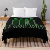 TIME FOR A GHOST ADVENTURE Throw Blanket Decorative Sofa Blanket