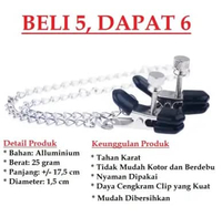 D665 Nipple Clamp Breast Massager alat bantu sensasai fantasi Penjepit Puting Wanita dewasa Slave BD