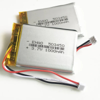 3.7V 1000mAh Lithium Polymer Lipo có thể sạc lại pin 503450 JST 1.5 mét 3pin cắm cho MP3 DVD Pad má