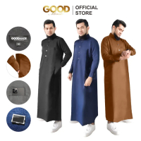 GOOD MADE - Gamis Pria Jubah |Jubah Pria | Gamis Pria Model Jubah Polos | Kancing Berlian | COD