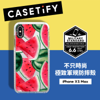 【Casetify】iPhone XS Max 耐衝擊保護殼-西瓜饗宴