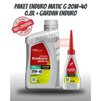 OLI PERTAMINA ENDURO MATIC G 20W40 0.8L & OLI GARDAN ENDURO ORIGINAL
