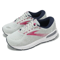 【BROOKS】慢跑鞋 Addiction GTS 15 2E 女鞋 超寬楦 灰 粉 緩衝 透氣 運動鞋(1203522E054)