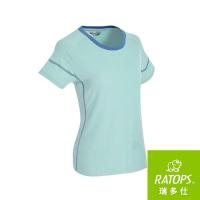 【RATOPS】女Wincool圓領短袖T恤 (爬線)『迷濛藍/海軍藍』DB-8874