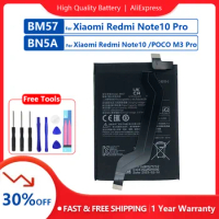 100% Original High Quality BN5A BM57 Battery For Xiaomi Mi Redmi Note10 PCCO M3 Pro Mobile Phone Batteries Battery + Free Tools