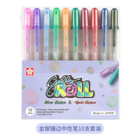 Japan Sakura Gel Pen Set Gelly Roll Basis/Bright/Highlight/Souffle/Glaze/ Stationary Drawing Pens Gel Ink Glitter Pen Decoration