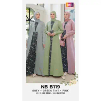 NIBRAS GAMIS NB B119 BAHAN CORDOVA MIX WOLFIS GAMIS POLOS MIX MOTIF BUNGA SEIMPLE CANTIK BISA COD Mu