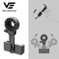 Vector Optics Phone Adapter Bracket Clip Mount Rotary Clamp Soft Rubber Material Attached To Scope Binoculars and Spotting