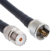 KABEL JUMPER RG8 50 OHM PL259 MALE KE SO239 FEMALE PANJANG KABEL 20 METER