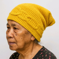 Ciput Rajut Nenek Anti Pusing | Inner Jilbab Topi Turban Nenek Premium Instan