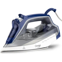 OMAIGA 1750W Steam Iron for Clothes, Steam Iron with Rapid Heating Ceramic Soleplate Clothing Iron with Large 13.52oz Water Tank