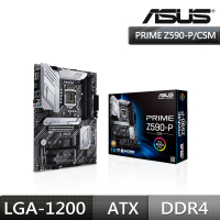 ASUS 華碩 PRIME Z590-P/CSM主機板+INTEL Core i5 10400 中央處理器