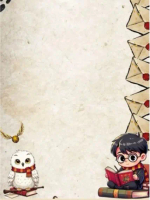 50Lembar MEMO PAD Non Stick Memo Note Paper Notepad Edisi Harry potter