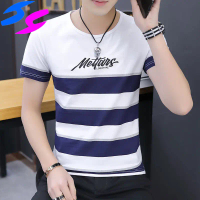 HY Men T-Shirt Summer Fashion New Short-sleeved T-shirt for Men Round Neck T-shirt for Young Korean 