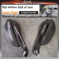 Laser logo Universal Large mirror surface Rearview Mirrors For DUCATI STREETFIGHTER 848 /s Motorcycle Rear View Mirror Side