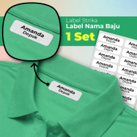 Belbana label stiker sticker baju lebel seragam bukan bordir nama
