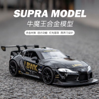 大號仿真豐田牛魔王跑車合金模型回力聲光玩具小汽車兒童禮物擺件702