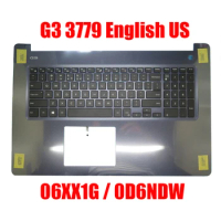 Laptop Palmrest For DELL G3 3779 06XX1G 6XX1G 06XNRD 6XNRD 07CYPW 7CYPW 0D6NDW D6NDW With Backlit English US Keyboard New
