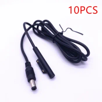 10PCS BLACK Power Charger Adapter Cable Fit for Microsoft Surface RT Surface Pro 3 Pro 4 The DC Size Is 5.5x.2.5mm